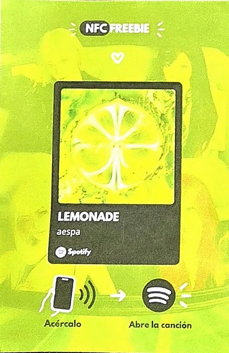 Tarjeta NFC LEMONADE